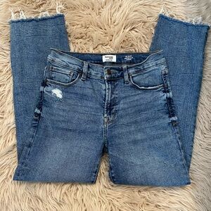 Kensie High Rise Straight Leg Blue Jeans
